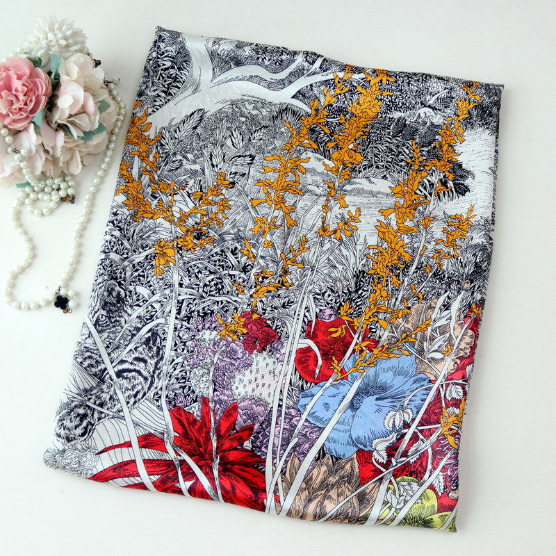 Travel Hair Accessories - Foulard en soie de luxe 110