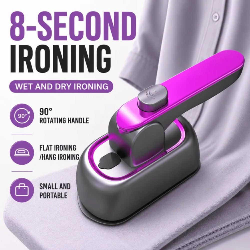 Mini Iron Travel - Fer à vapeur portatif pour vêtements,