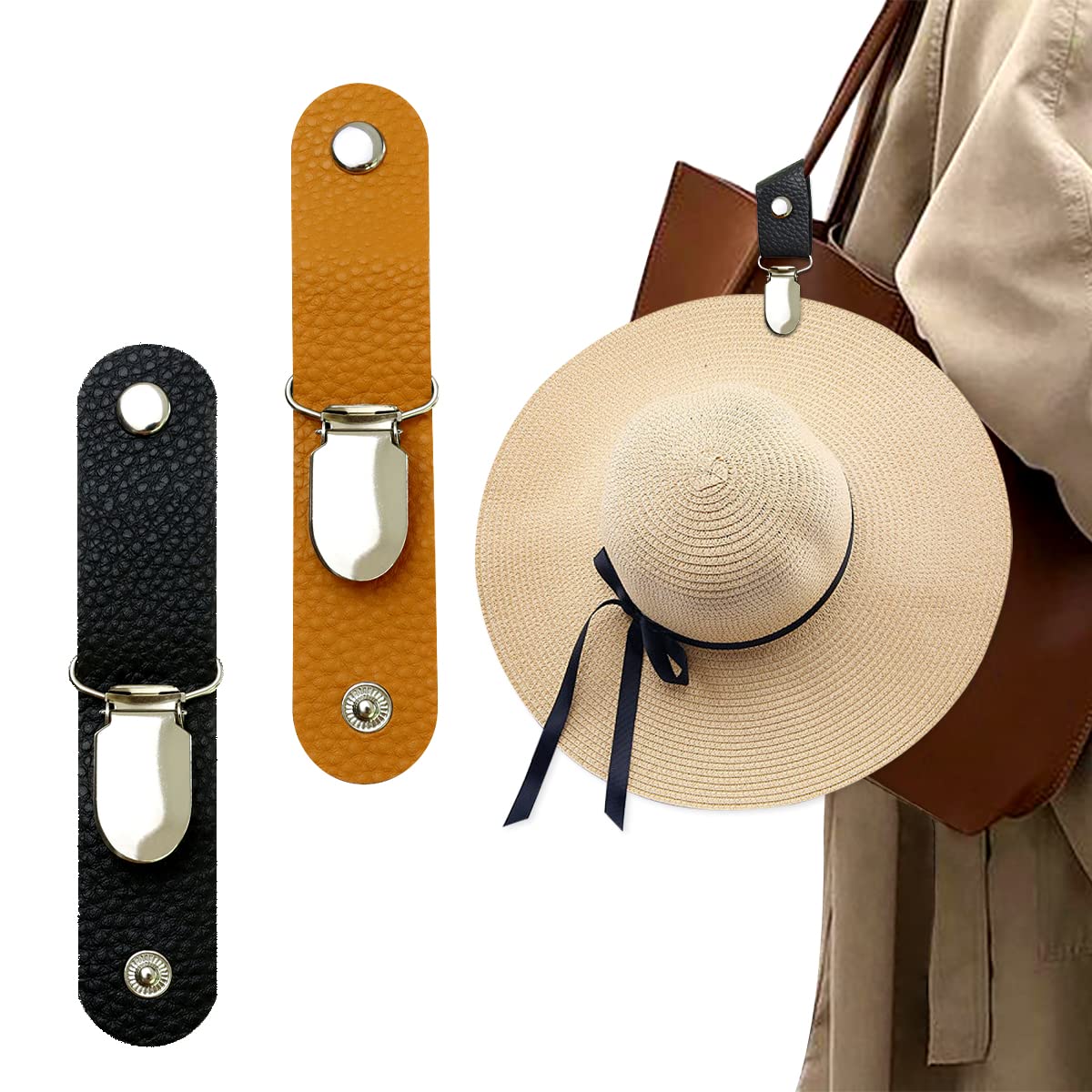 Travel Accessories Bag For Women - Clip à chapeau en cuir PU