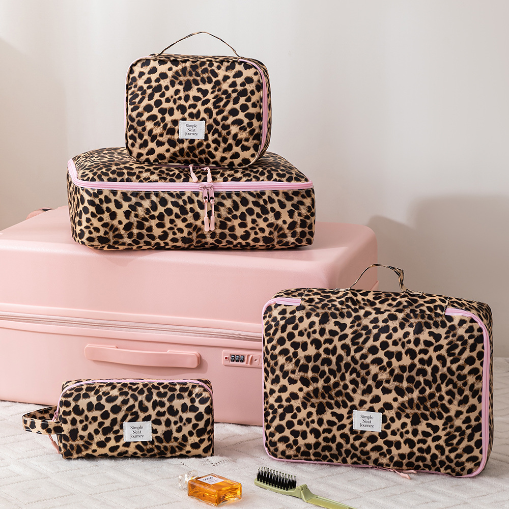 Trousse de maquillage léopard, - Travel Accessories Bag For Women avis et prix