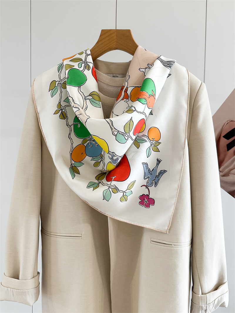 Foulard en soie imprimé double - Travel Hair Accessories avis et prix
