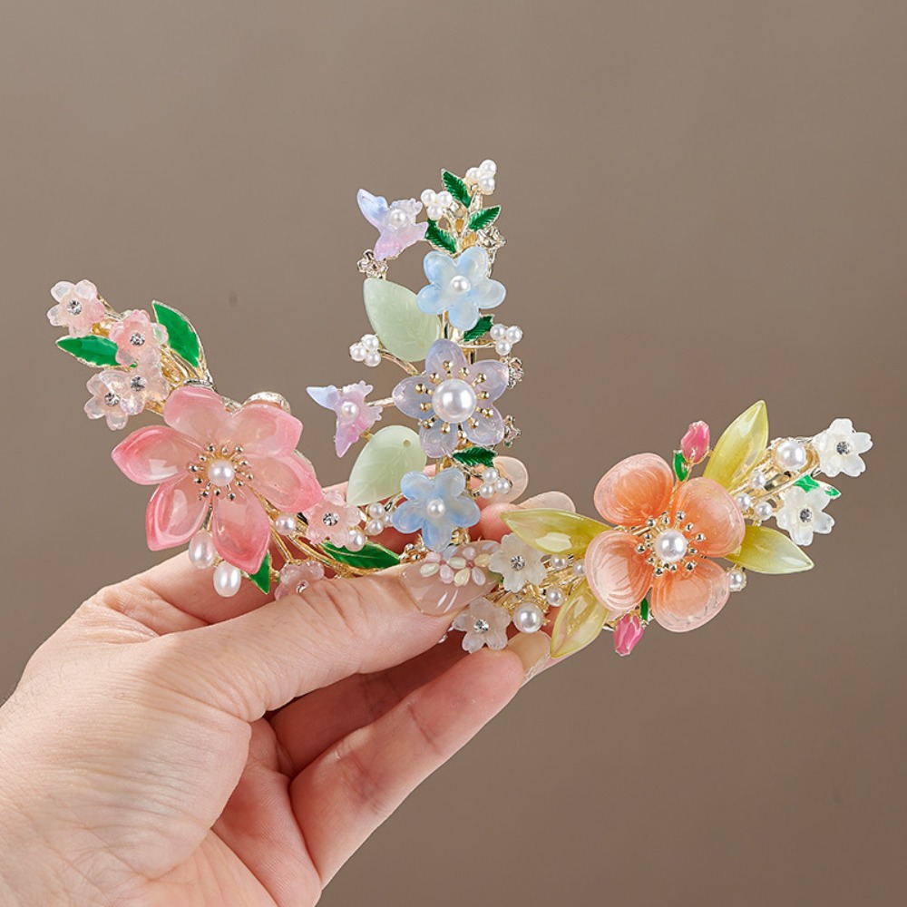 Pince à cheveux florale perlée - Travel Hair Accessories avis et prix