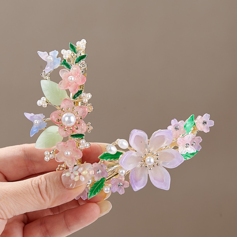Pince à cheveux florale perlée - Travel Hair Accessories avis et prix