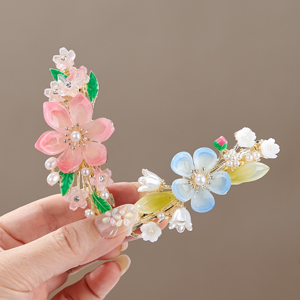 Pince à cheveux florale perlée - Travel Hair Accessories avis et prix