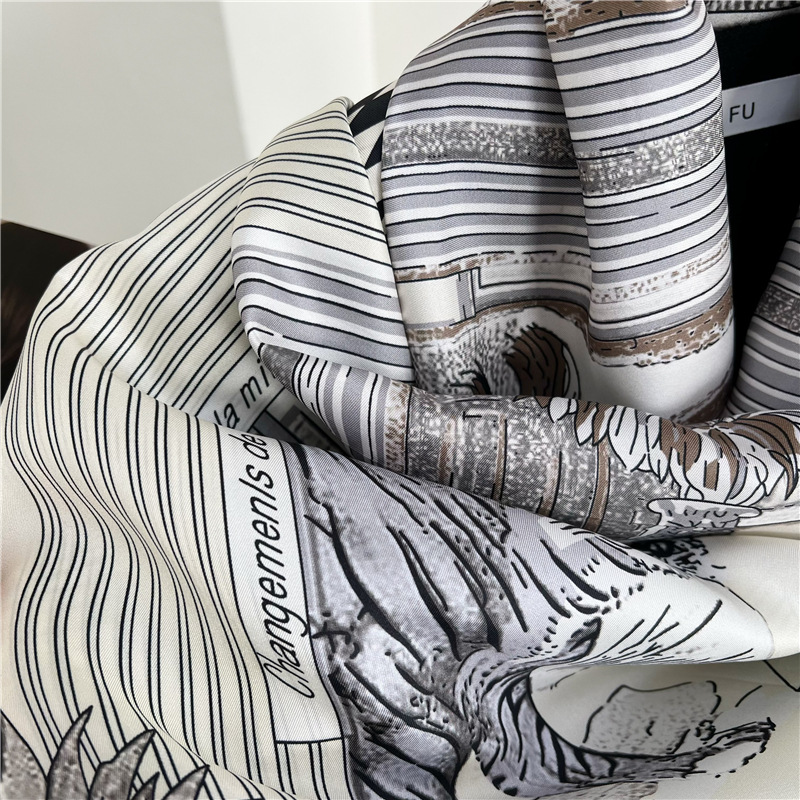Grands foulards en soie de mar - Travel Hair Accessories avis et prix