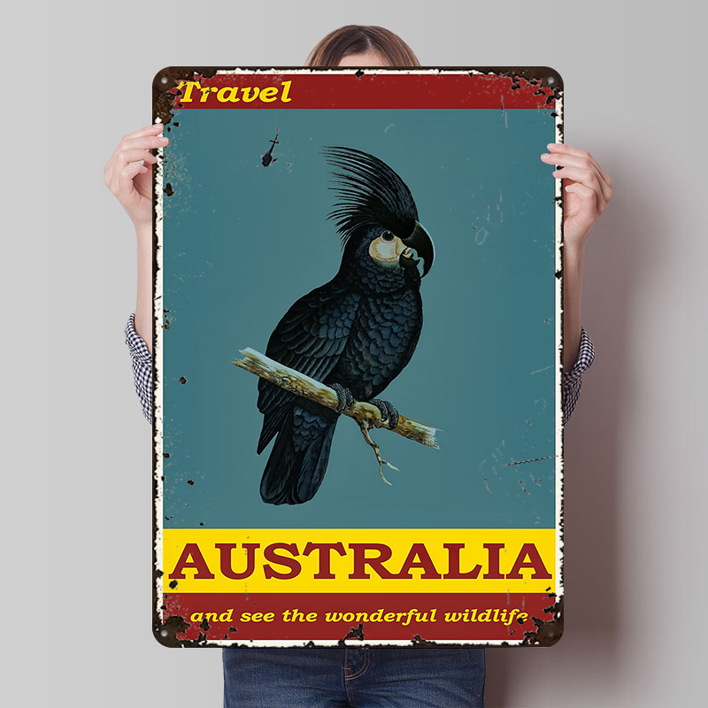 Affiche murale en métal person - Travel Accessories Australia avis et prix