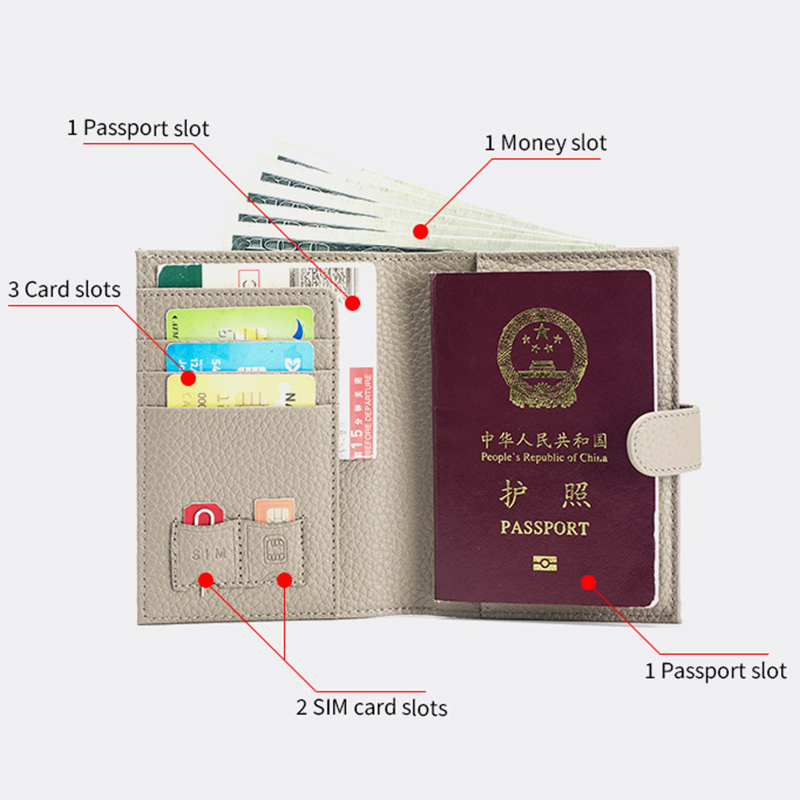 Porte-passeport en cuir de vac - Travel Accessories Bag For Women avis et prix